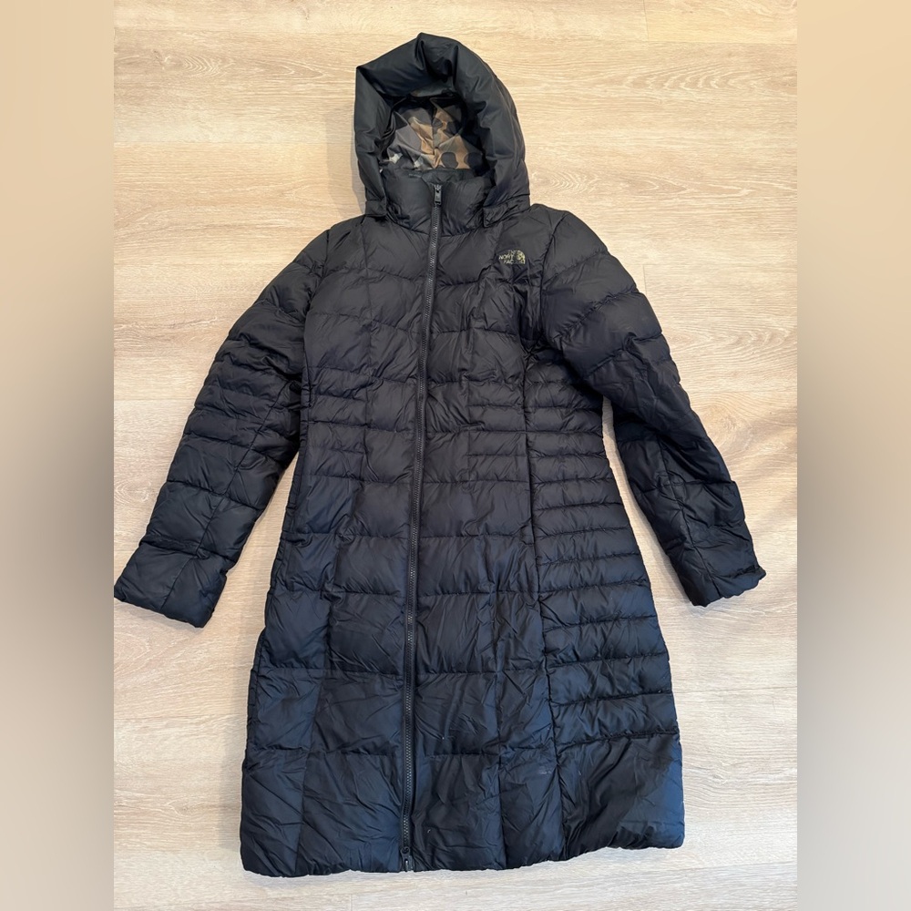 Women's Black Hooded Puffer Coat